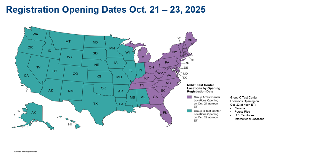 2026 mcat registration map 2026 mcat registration map