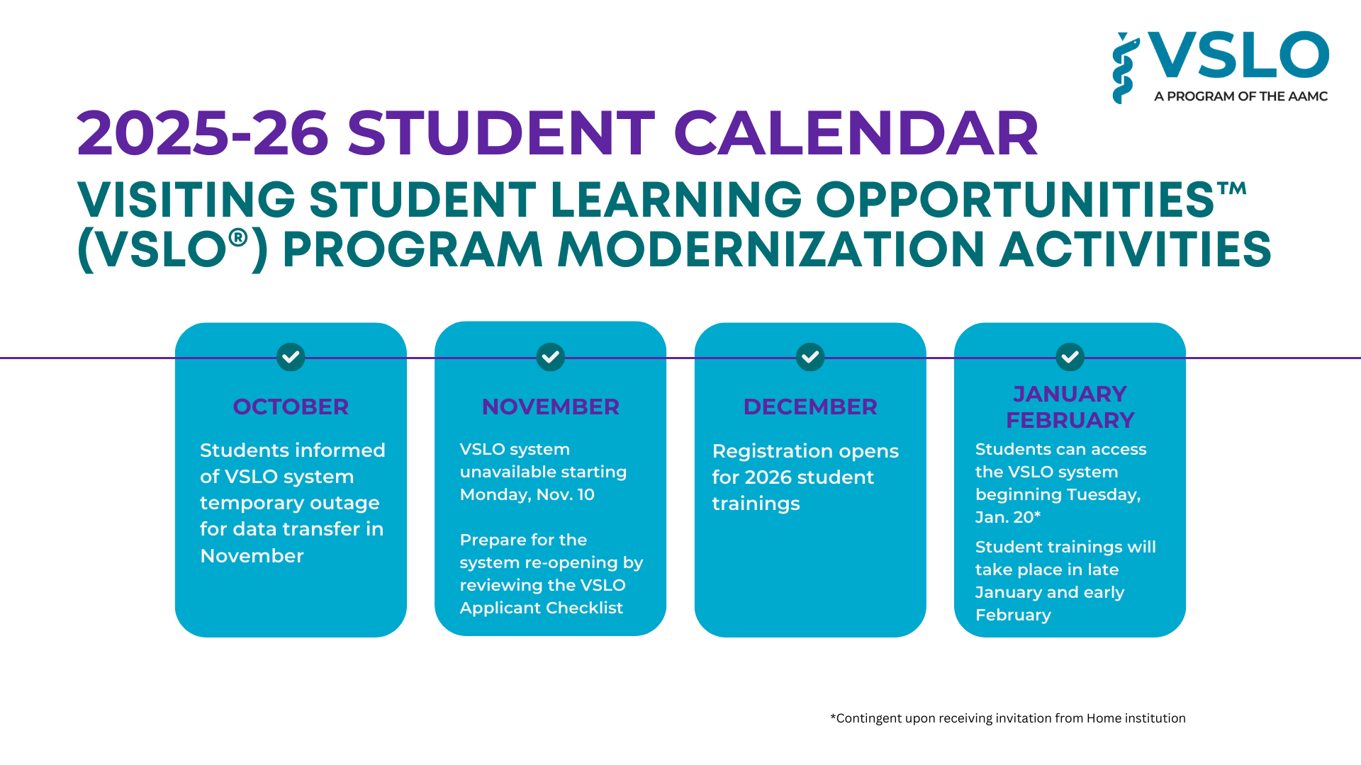 VSLO Student Modernization Schedule - updated