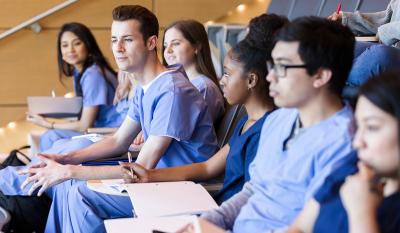 Group of medical students in lecture.