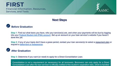 Next Steps A guideline on the next steps upon graduating from medical school