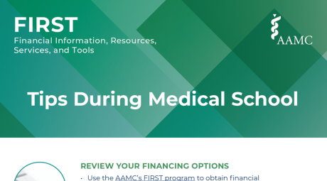 A Tip Card for Managing Your Money During Medical School Tips During Medical School
