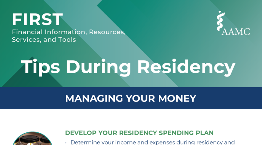 A Tip Card for Managing Your Money During Residency