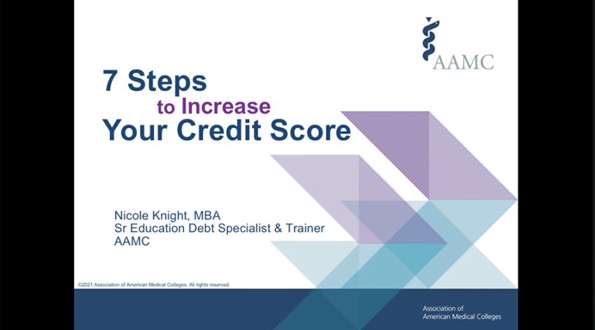 Title card that says 7 Steps to Increase Your Credit Score